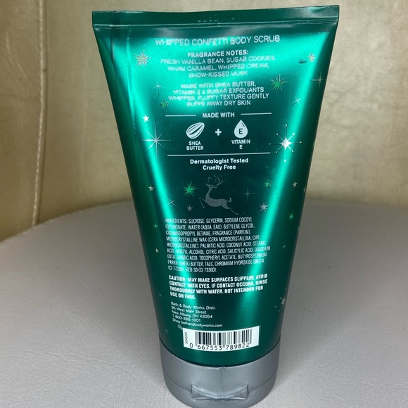 Bath and body works vanilla bean Noel whipped confetti body scrub 6.2oz/175g - Picture 2 of 2
